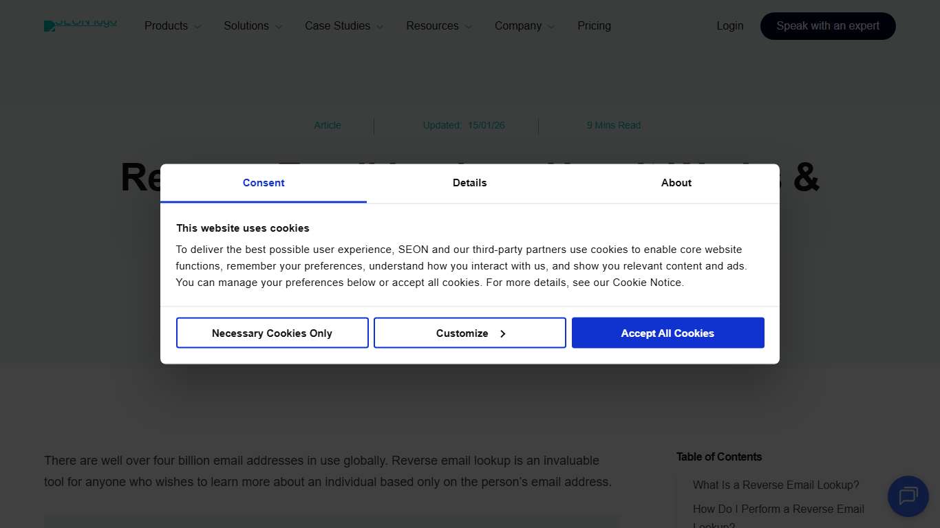 Reverse Email Lookup: How it Works & How to Perform It | SEON